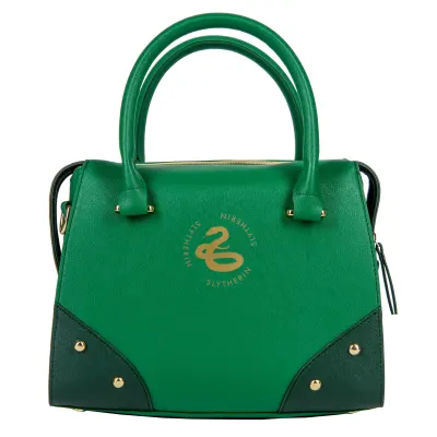 Image of the rear of the Slytherin handbag